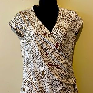 Athletica size medium brown and white dress